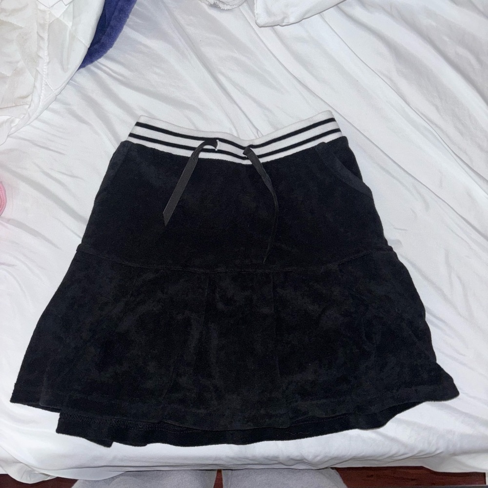 Champion Black Midi Skirt with Striped Waistband